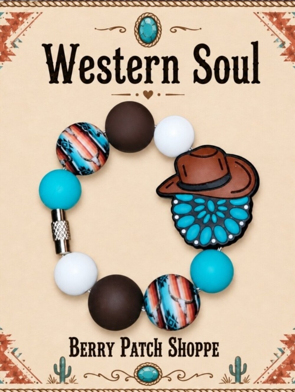 Western Cowboy Hat Country Keychain Purse Stanley Tumbler Charm Accessory